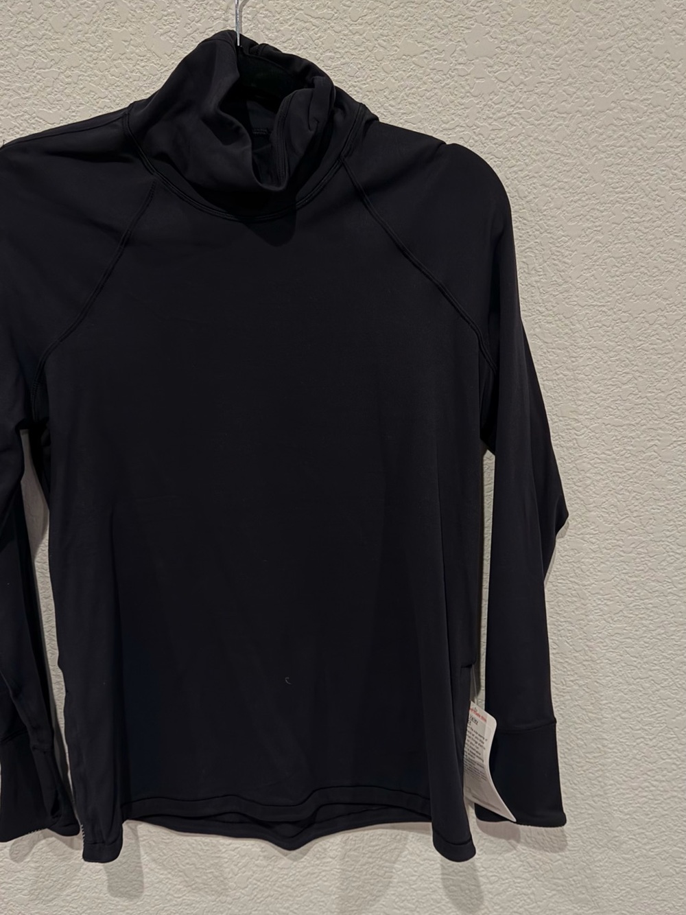 lululemon athletica Hill and Valley Black Long-Sleeve Turtleneck Top